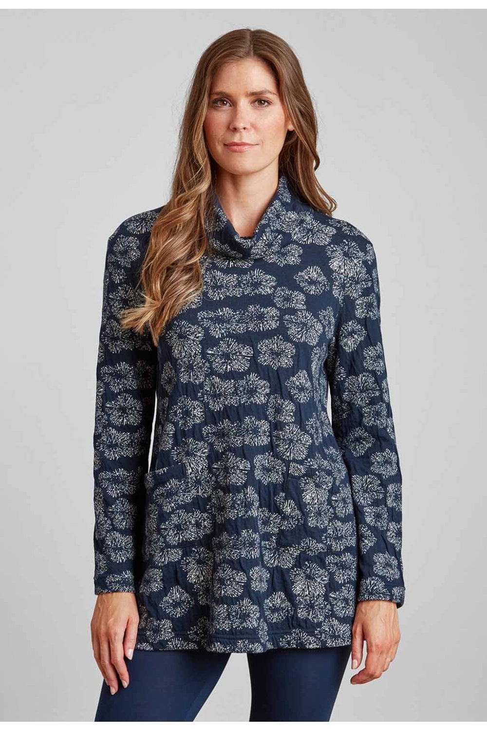 YASMIN TUNIC | COL=NAVY