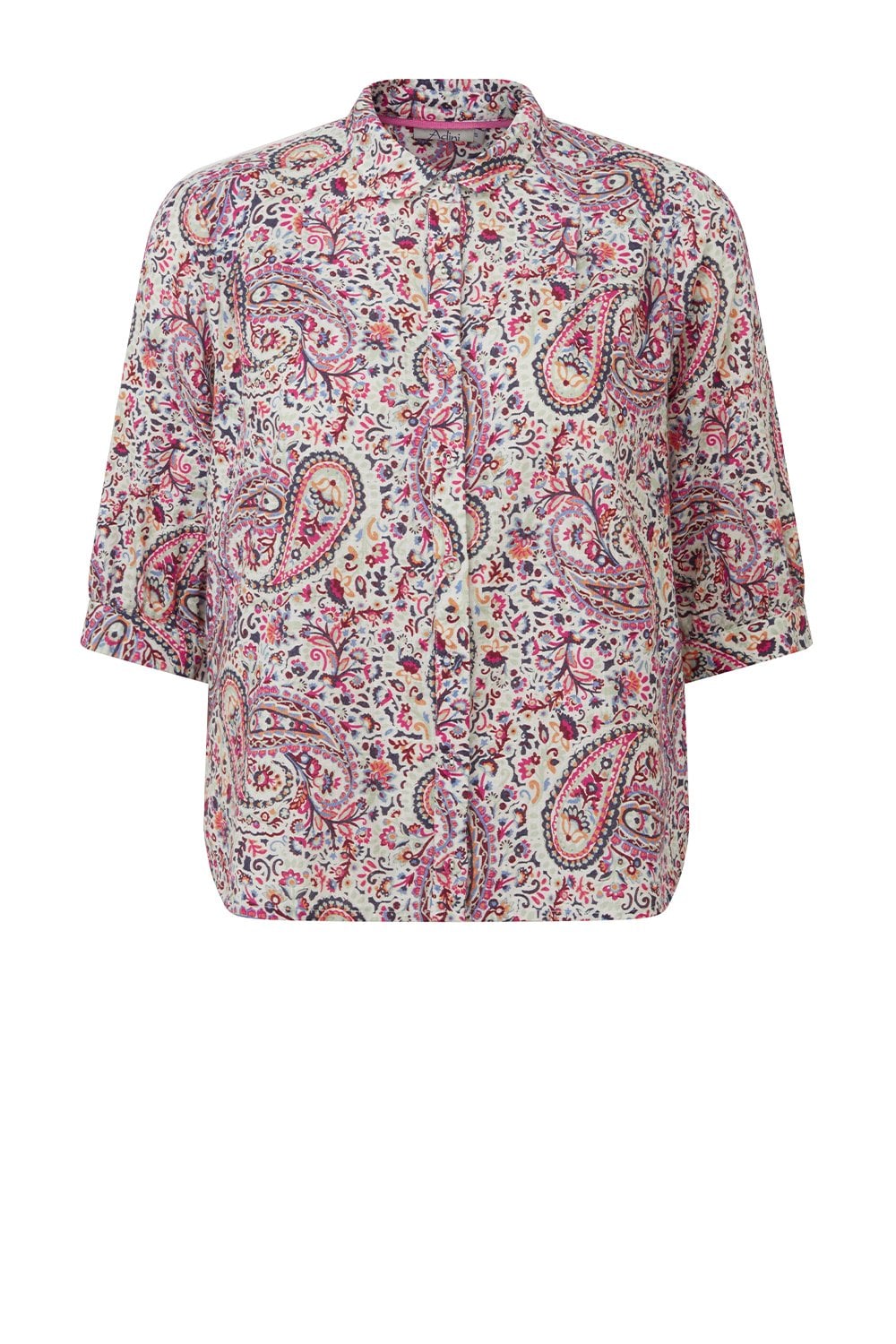 YUZENA SHIRT SWIRLING PAISLEY PRINT | COL=MULTI