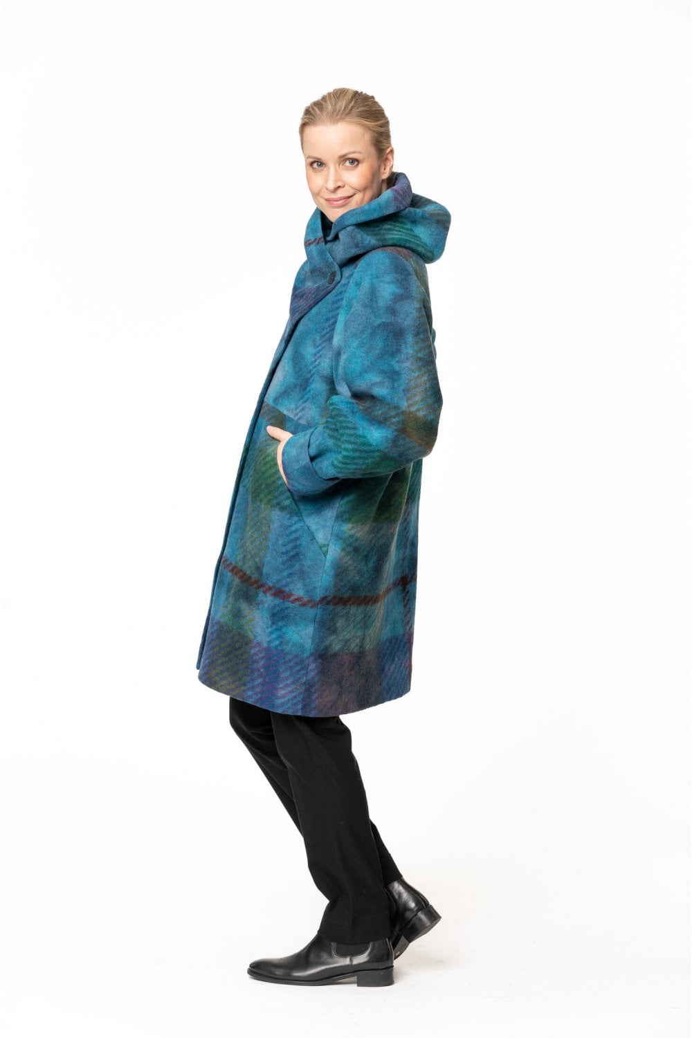 ELEONORA BOILED WOOL COAT | COL=MULTI