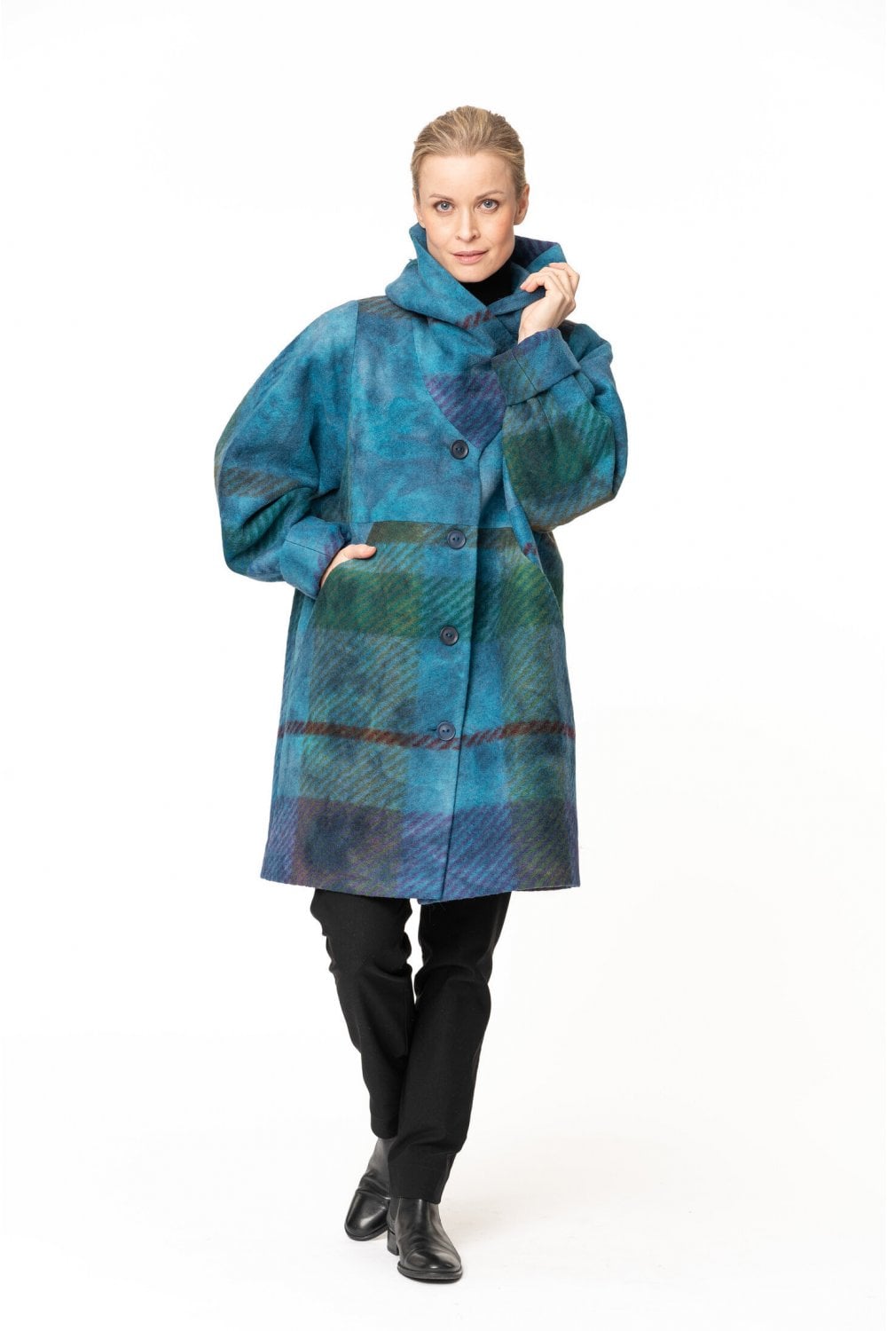 ELEONORA BOILED WOOL COAT | COL=MULTI