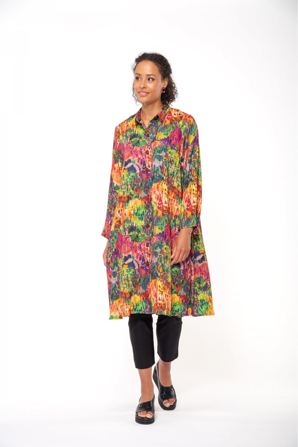 NIKKI BOBOL SHIRTI DRESS | COL=MULTI