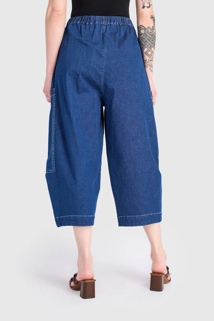 PATCH POCKET BARELL LEG JEAN
