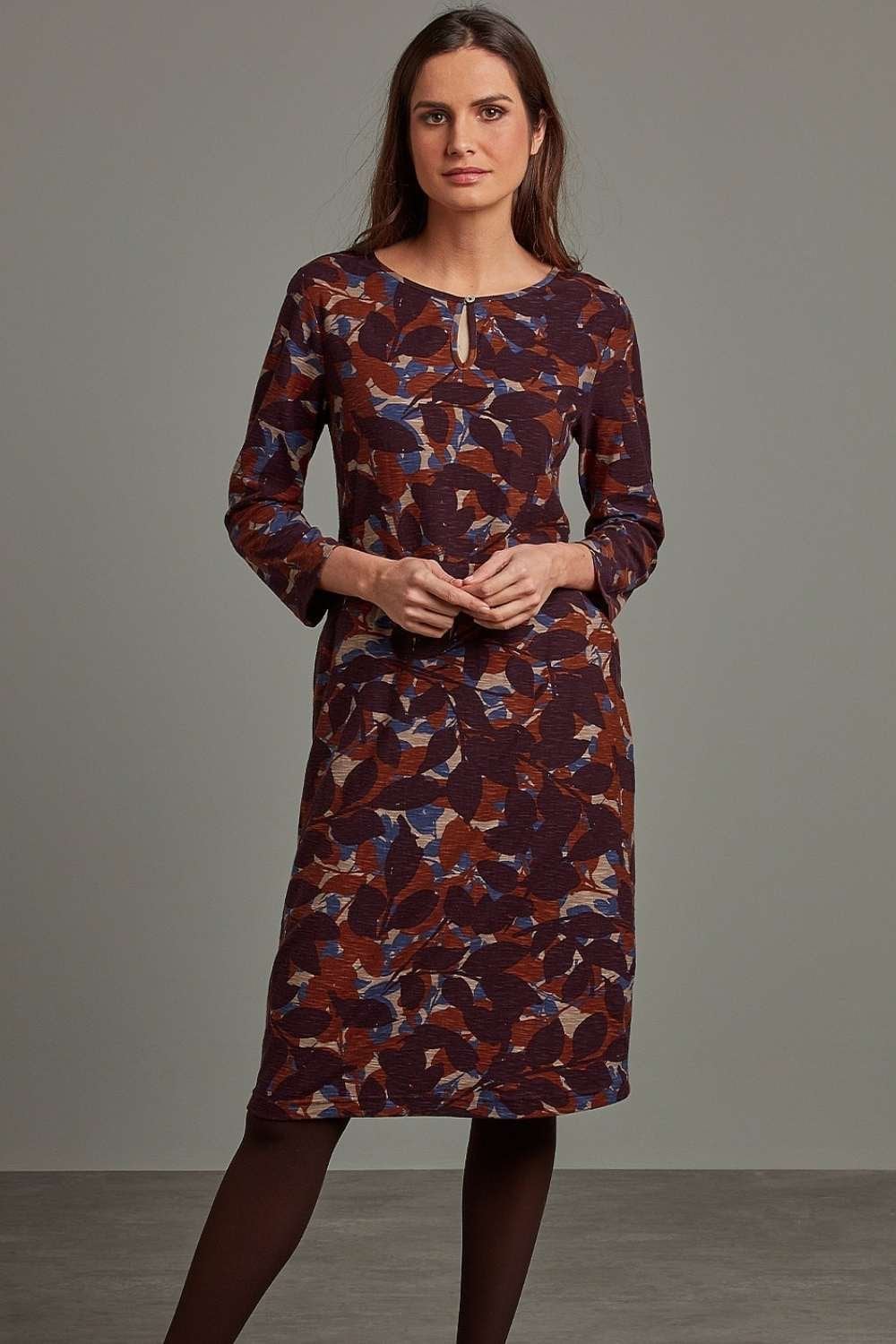 ANIKA DRESS | COL=RUST