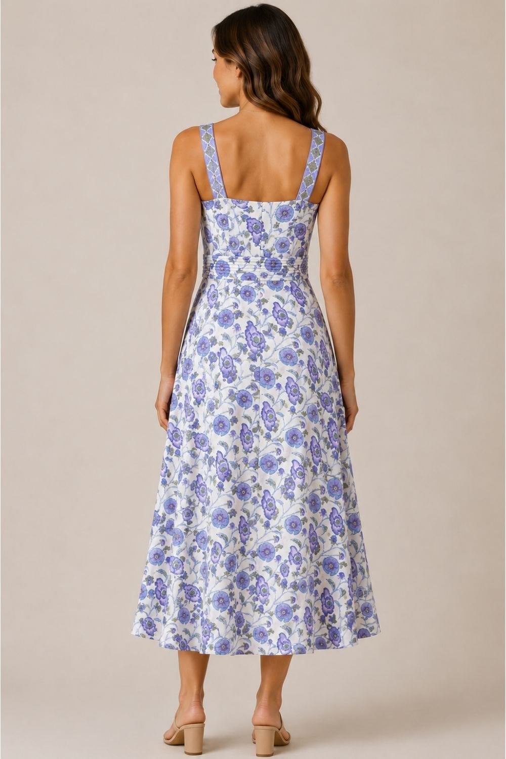 SLEEVELESS SUNDRESS | COL=PURPLE POPPY