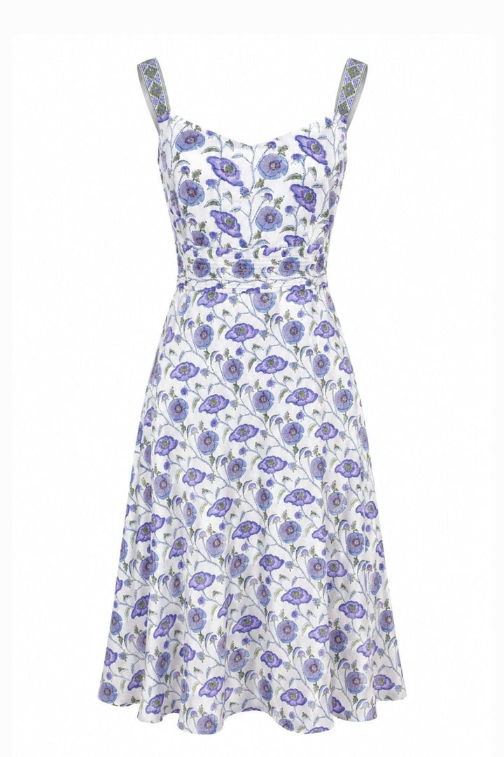 SLEEVELESS SUNDRESS | COL=PURPLE POPPY