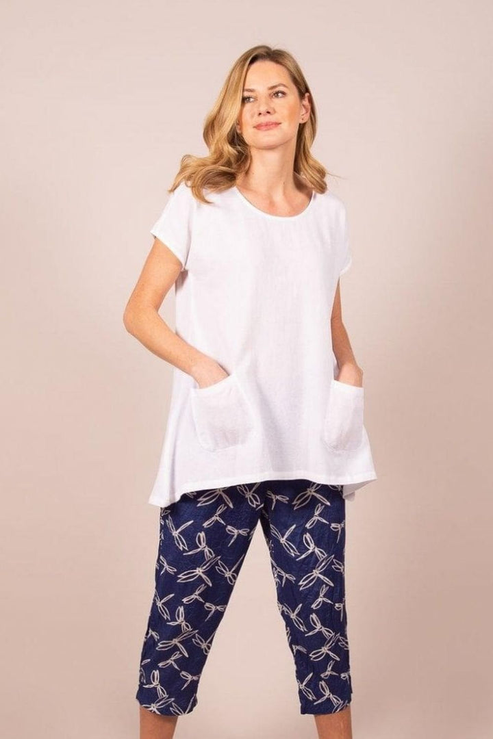 CROSS HATCH TUNIC | COL=RASPBERRY,TURQ,WHITE