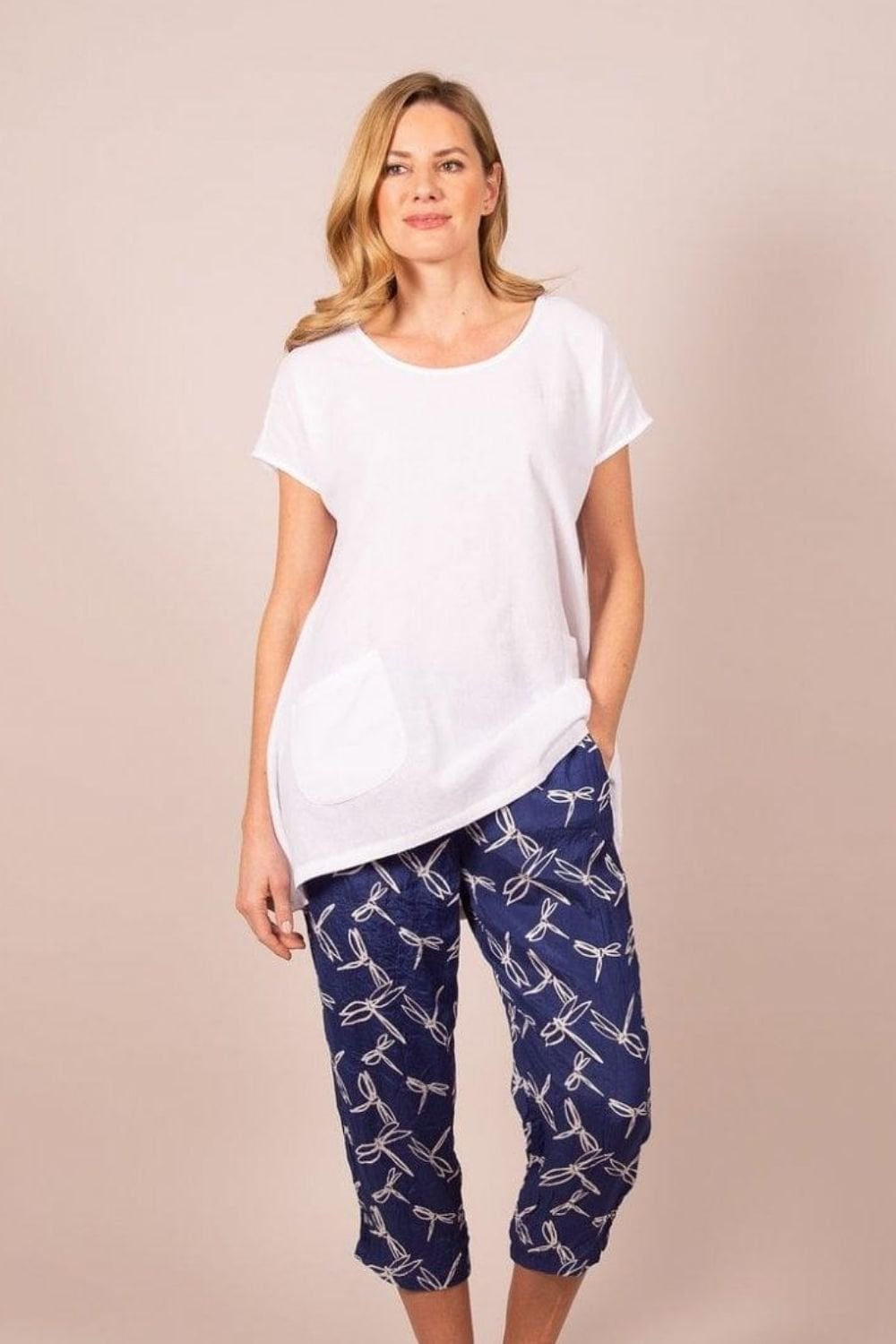 CROSS HATCH TUNIC | COL=RASPBERRY,TURQ,WHITE