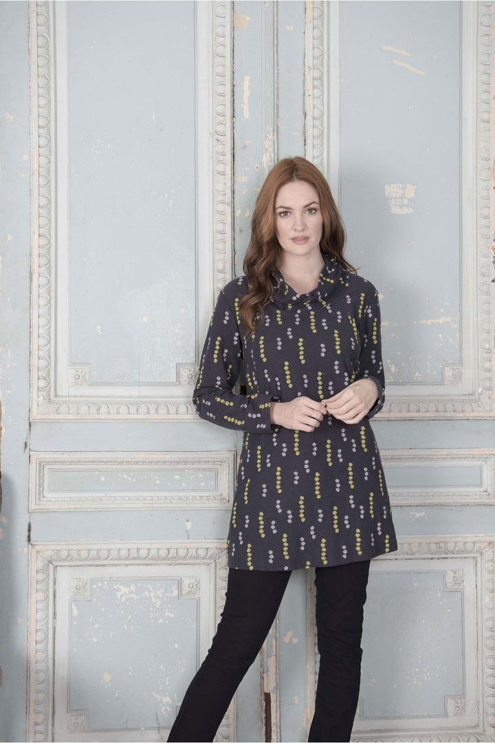 DOT PRINT TUNIC | COL=LIME