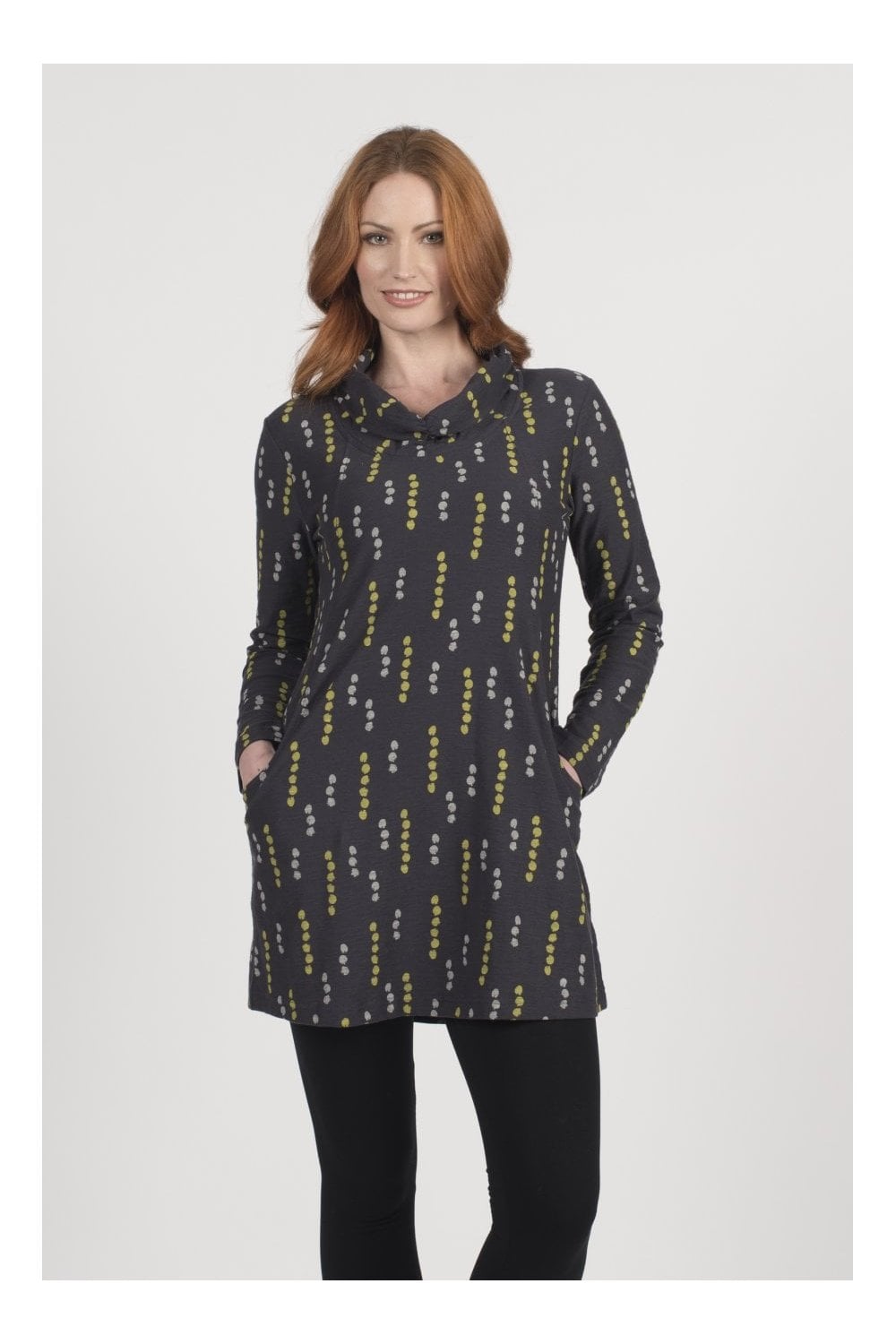 DOT PRINT TUNIC | COL=LIME