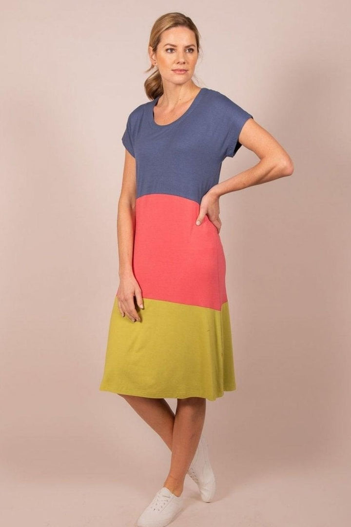 LIME COMBO DRESS | COL=LIME