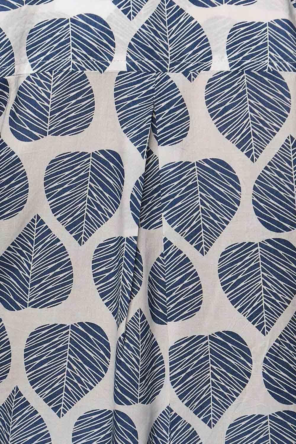 MAPLE LEAF SHIRT | COL=BLUE,TANGERINE