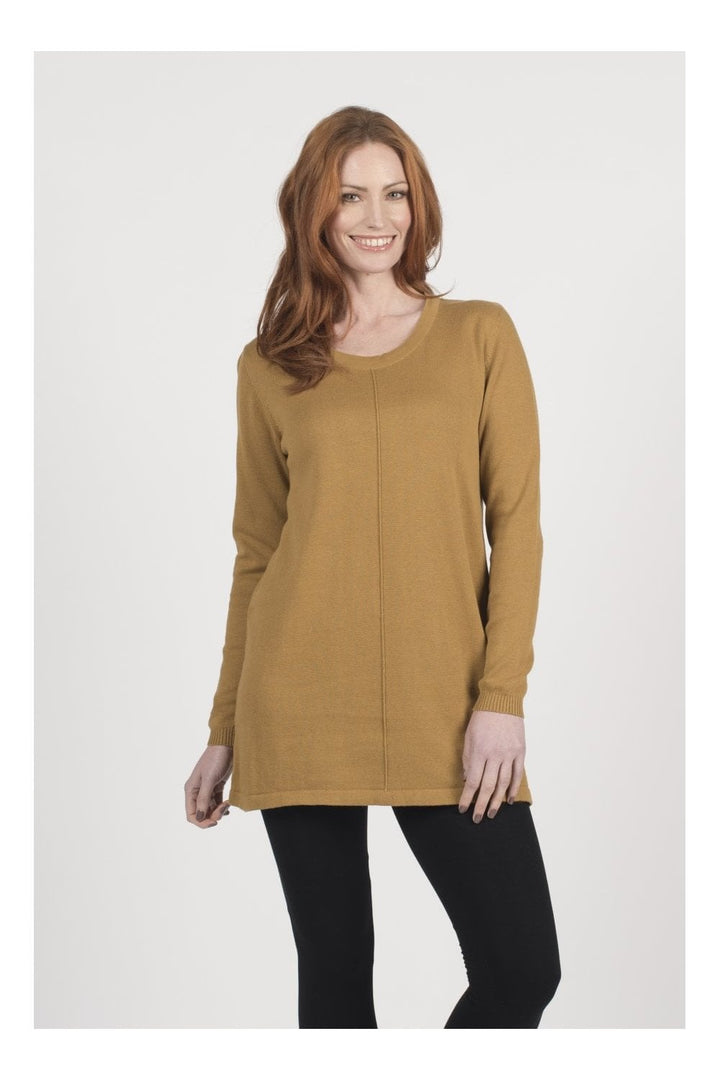 NATALIA KNIT TUNIC | COL=MUSTURD