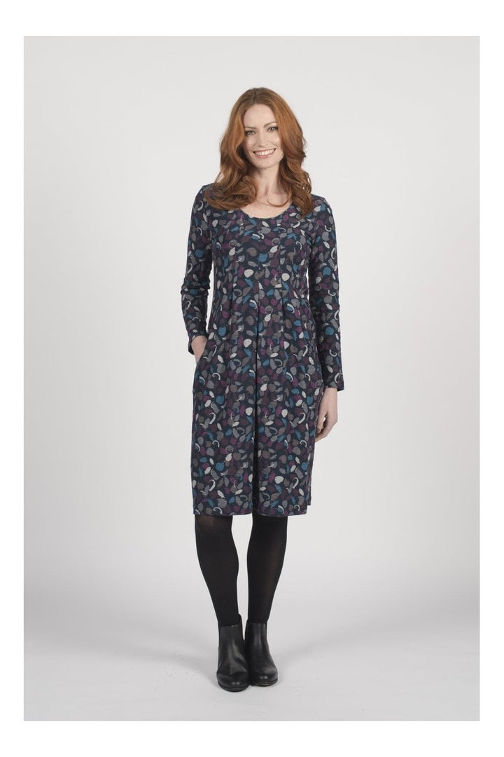 PEBBLE PRINT DRESS | COL=MULTI