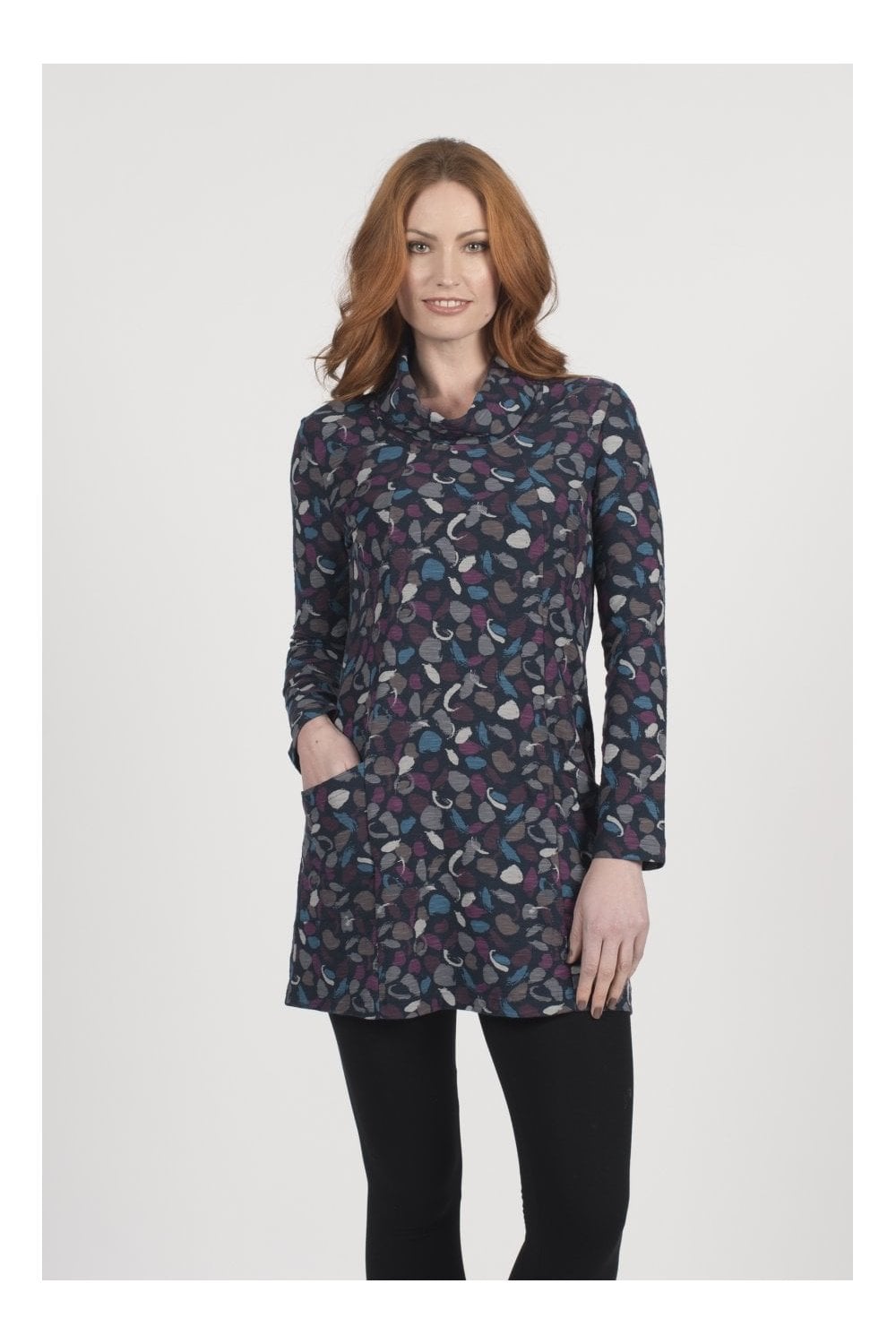 PEBBLE PRINT TUNIC | COL=MULTI