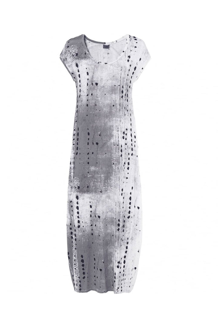 ROBE SLEEVELESS DRESS | COL=GREY