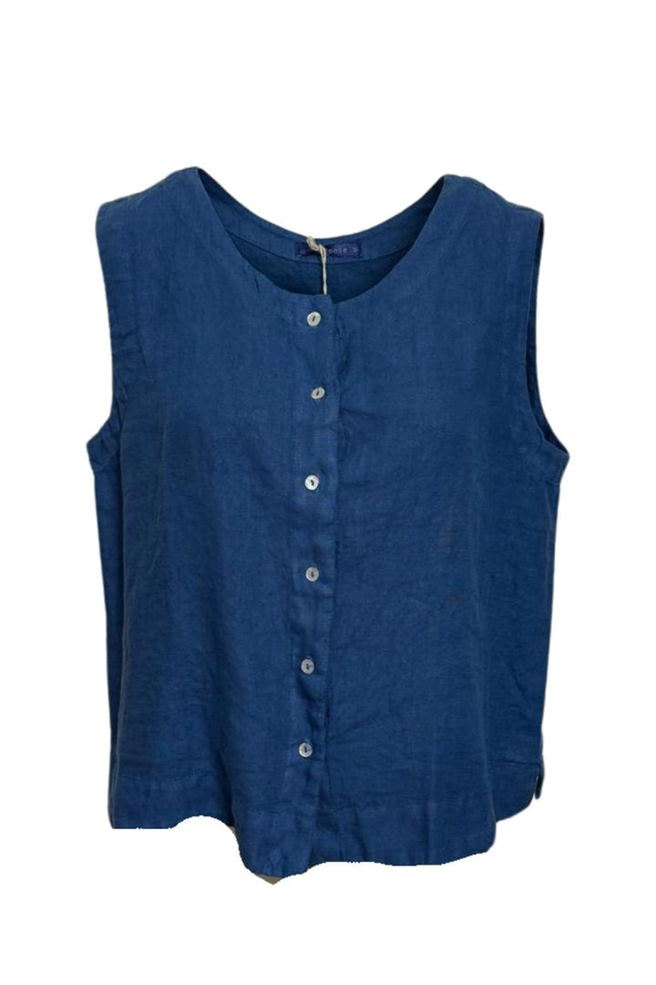 BUTTON THROUGH VEST TOP | COL=ATLANTIC