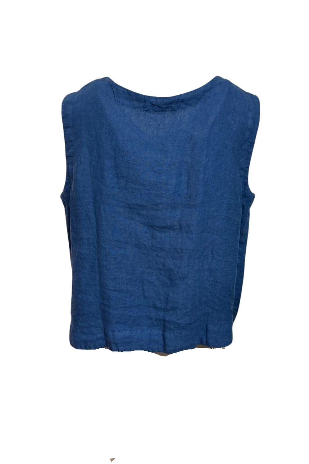 BUTTON THROUGH VEST TOP | COL=ATLANTIC