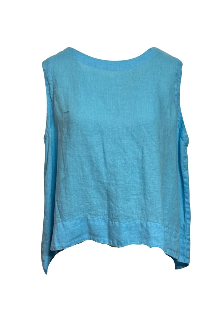 HI LO SLEEVELESS TOP | COL=POOLSIDE