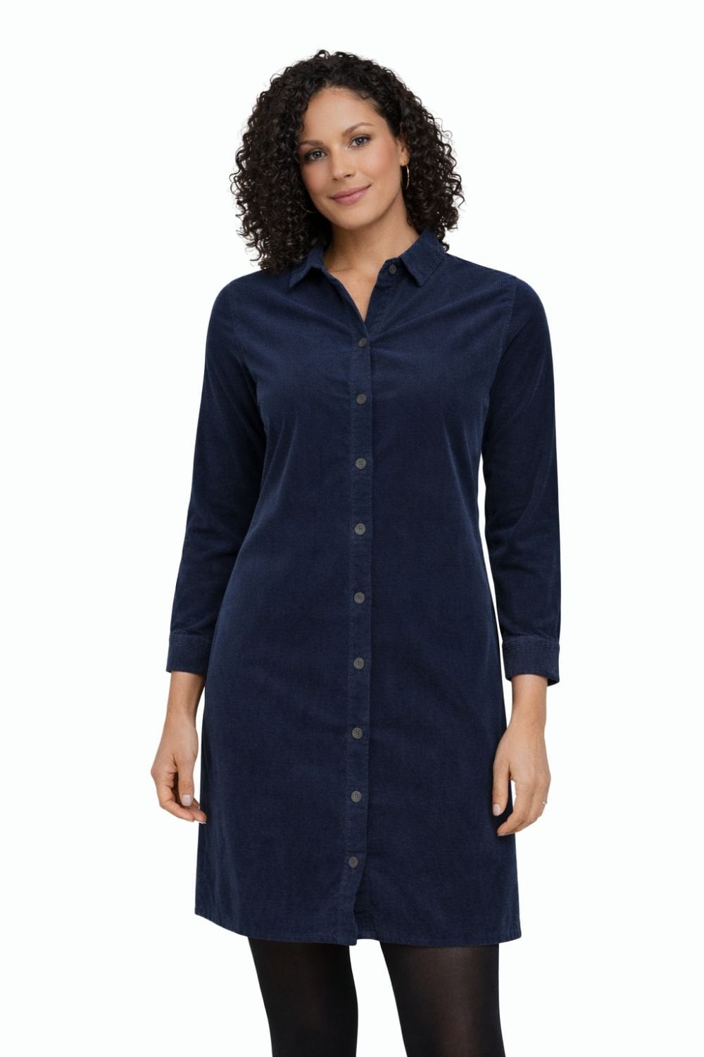 NAVY CORD DRESS | COL=NAVY