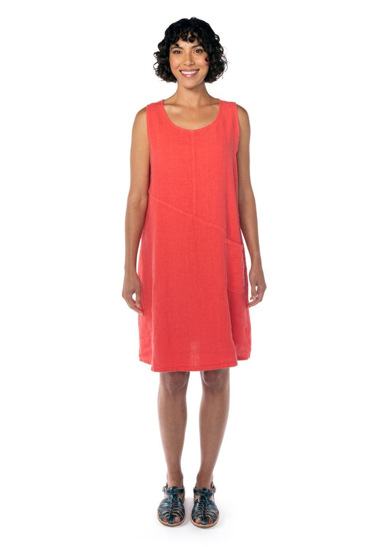 POCKET DRESS | COL=HARBOR RED