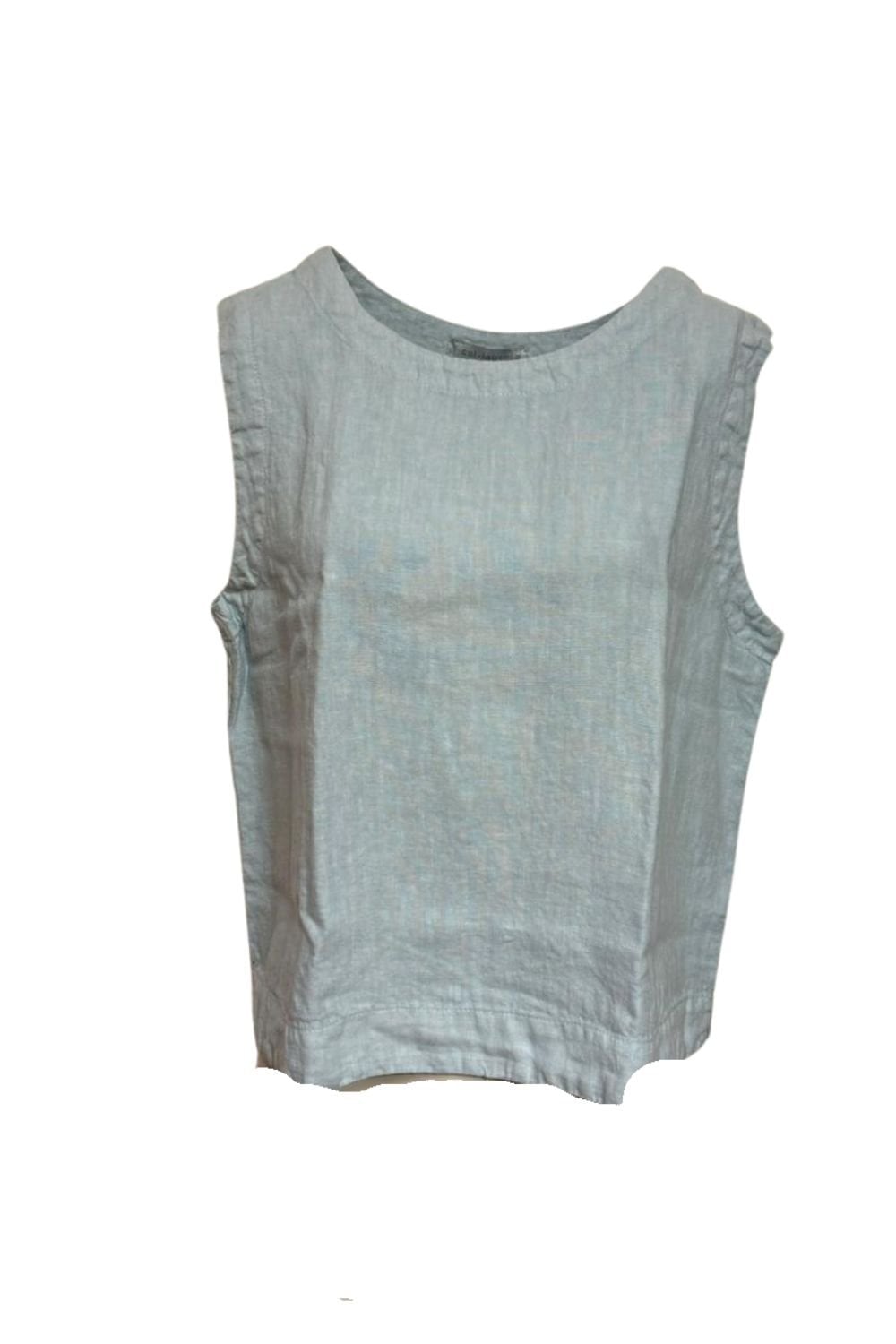 SHELL SLEEVELESS TOP | COL=PORCELAIN