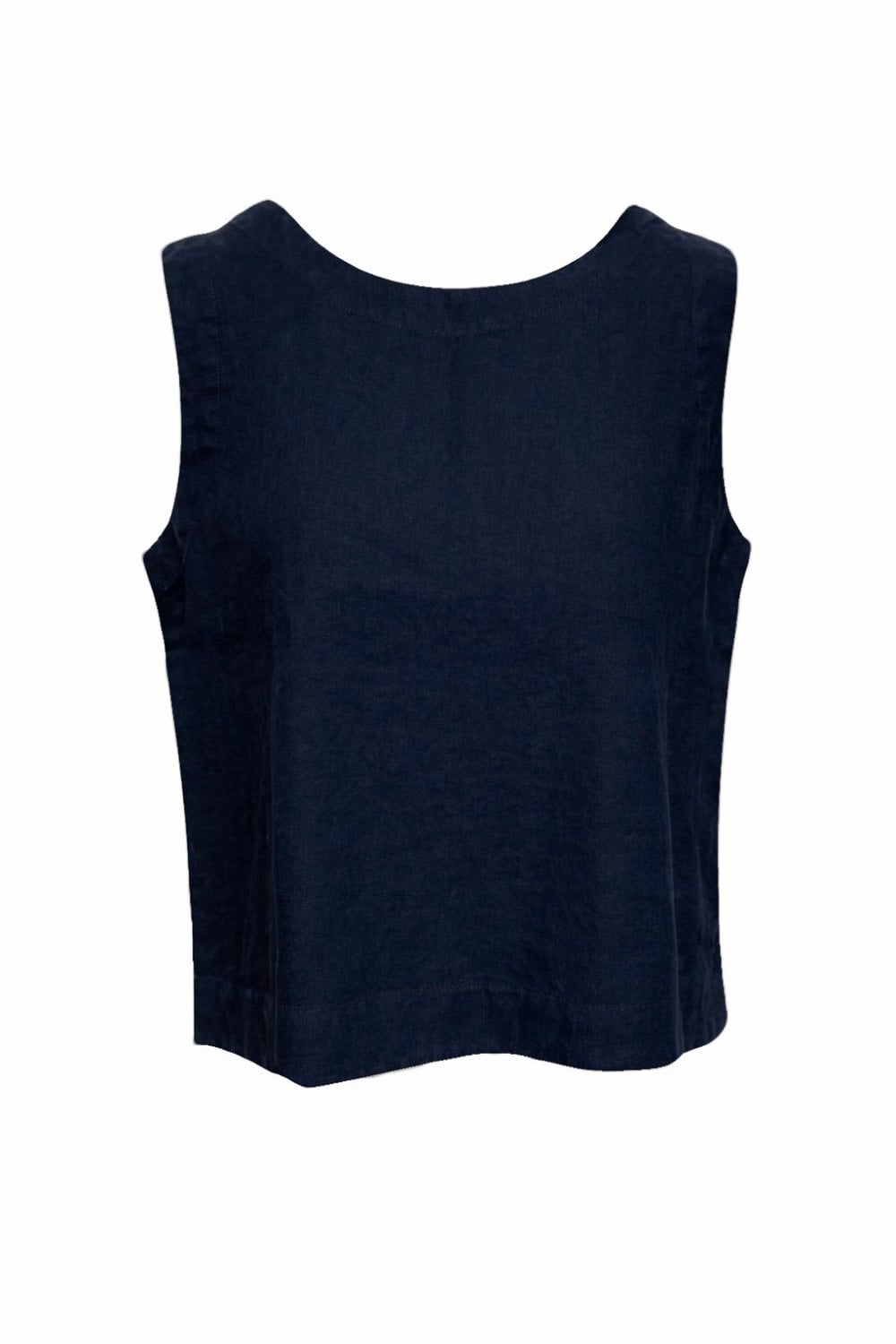 SHELL SLEEVELESS TOP | COL=NIGHTSKY