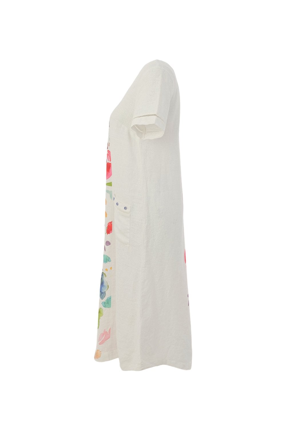 FLORAL GARDEN SHORT SLEEVE DRESS | COL=MULTI
