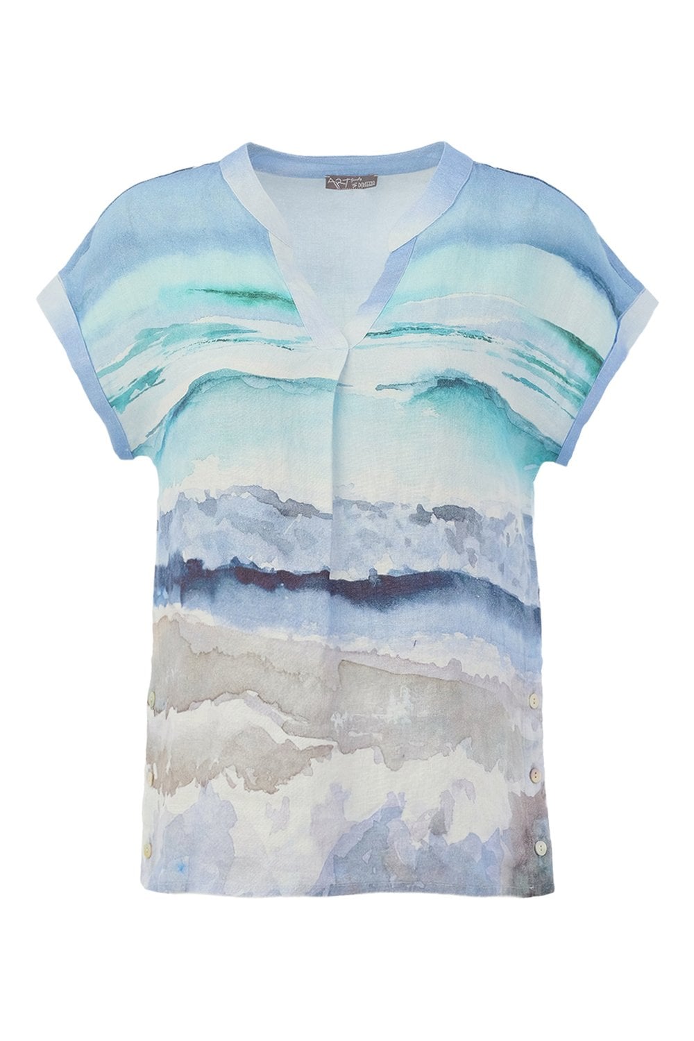 SEESCAPE LINEN TOP | COL=MULTI