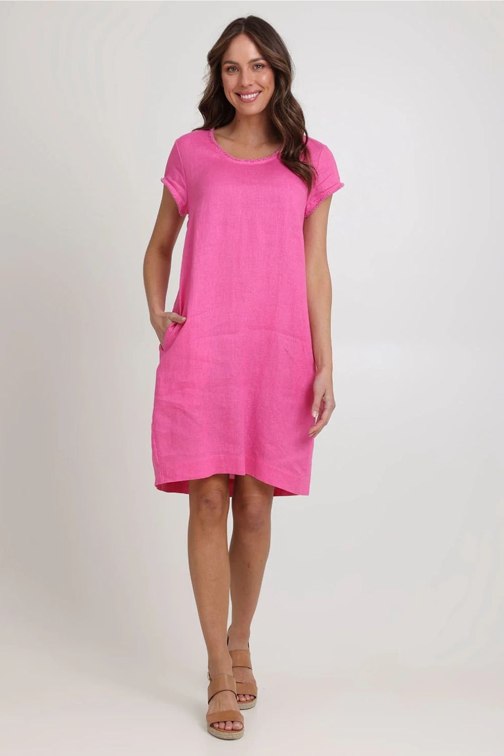 FESTIVAL DRESS | COL=HOT PINK
