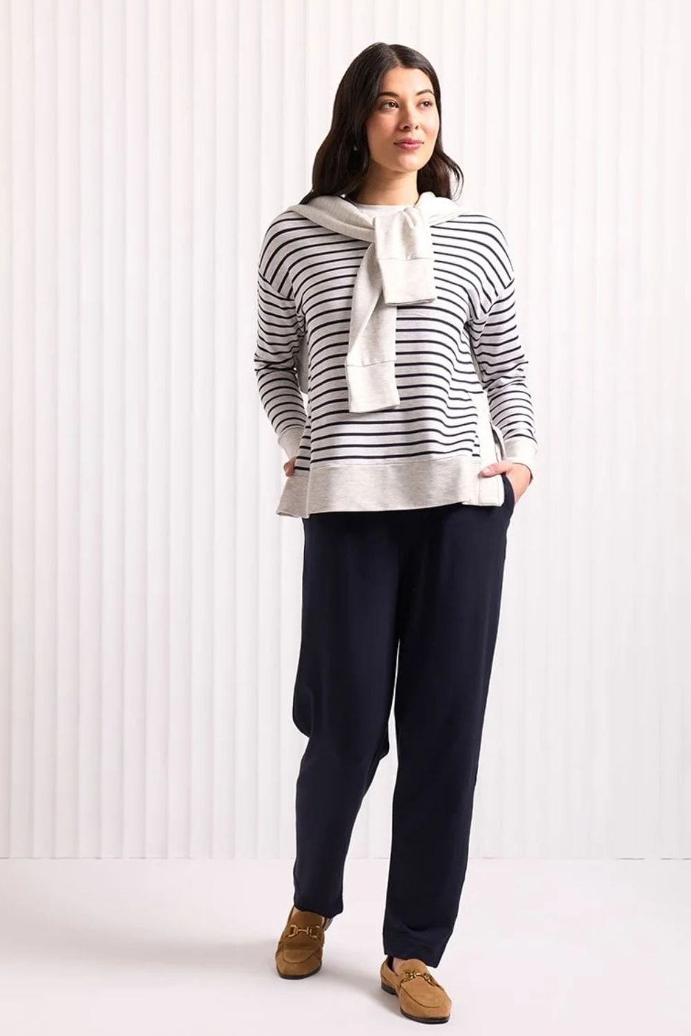 SOFTWARE UPGRADE STRIPE ZIP SWEATER | COL=MIX