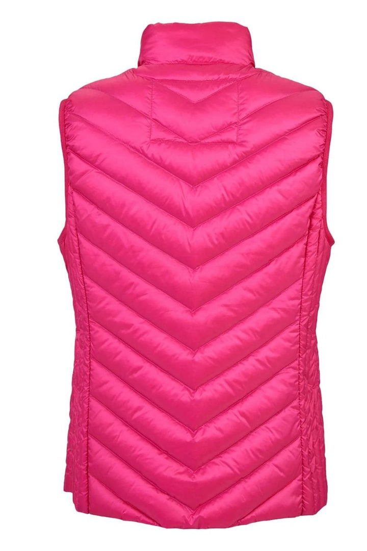 HIGH NECK PADDED GILET | COL=PINK