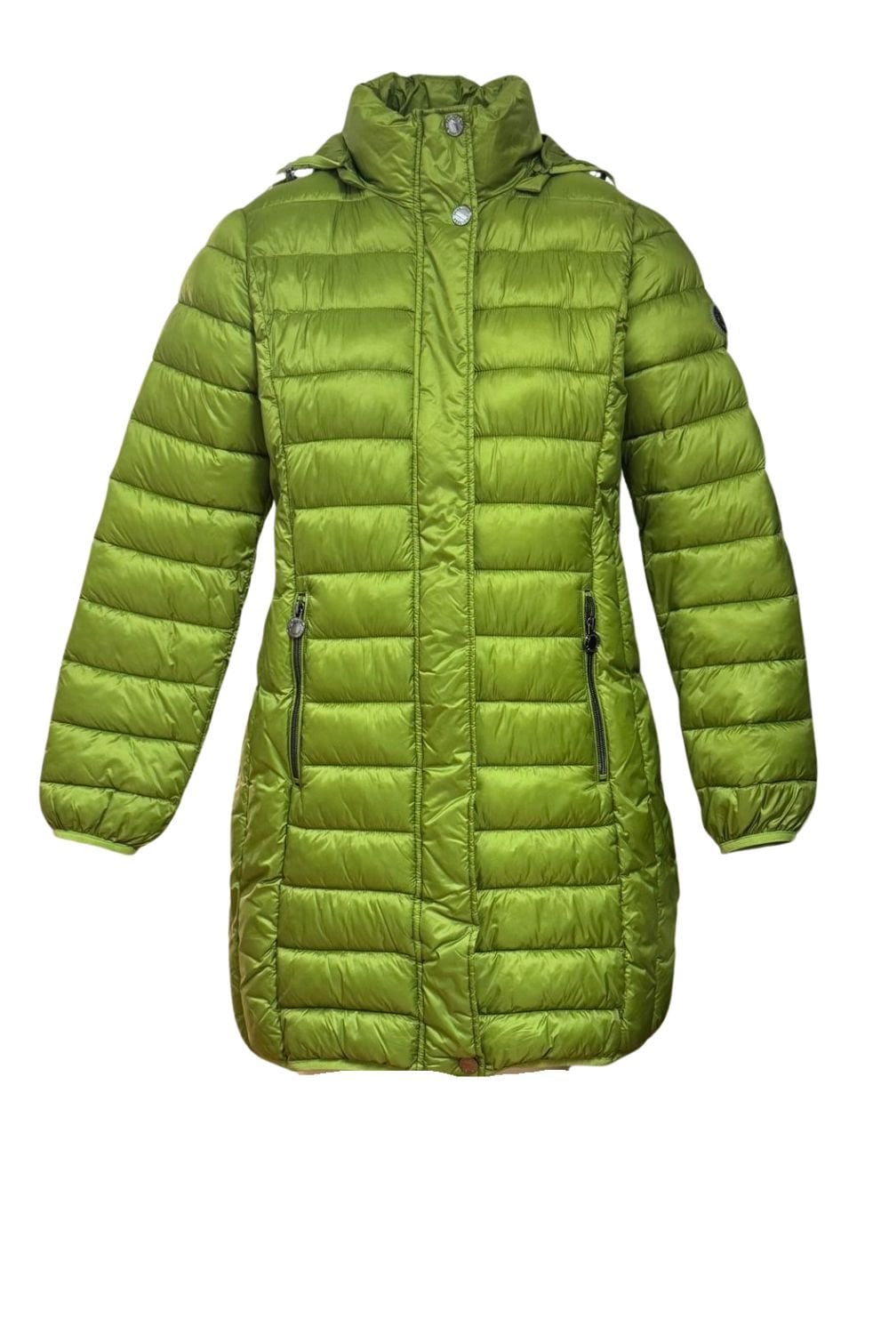 HOODED PUFFER DOWN COAT | COL=FERN