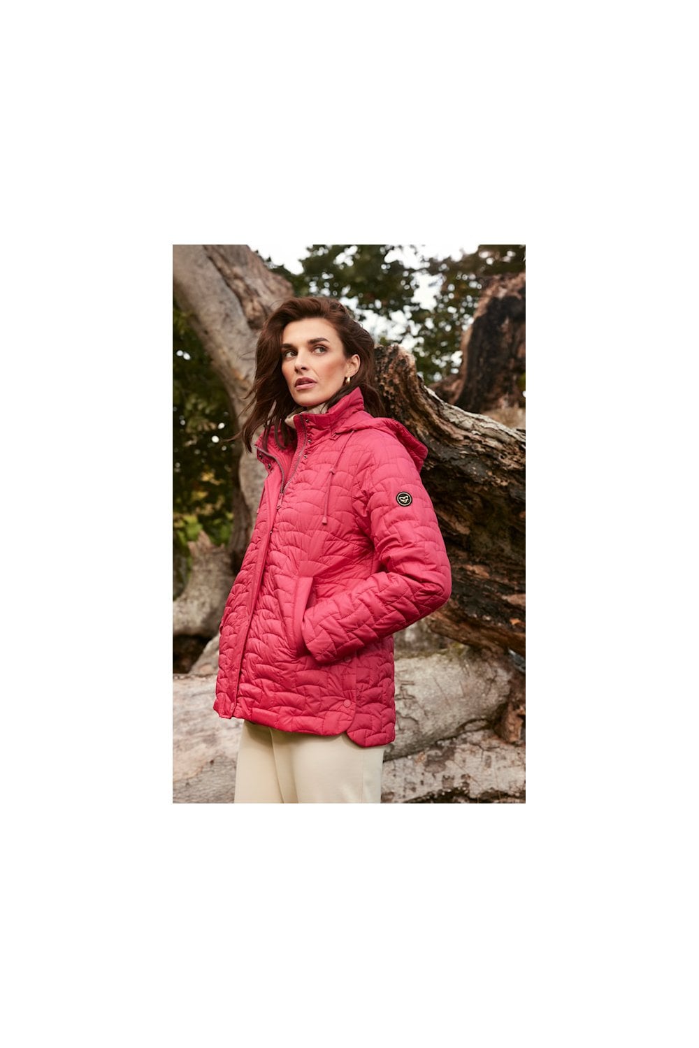 QUILTED JACKET | COL=PERSIAN RED