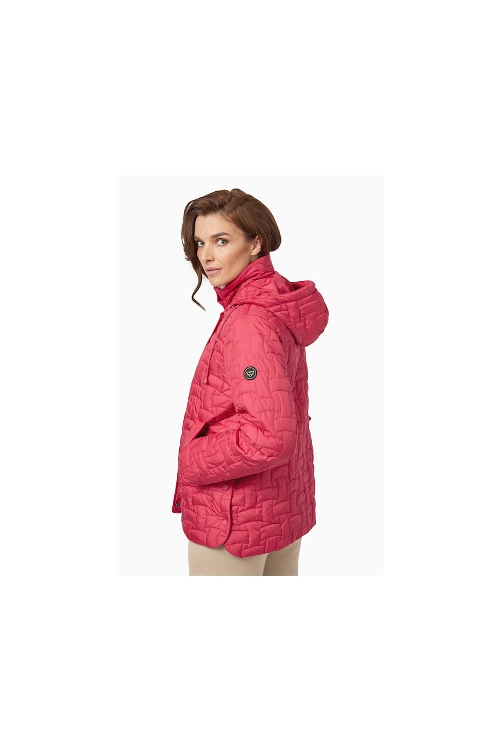 QUILTED JACKET | COL=PERSIAN RED