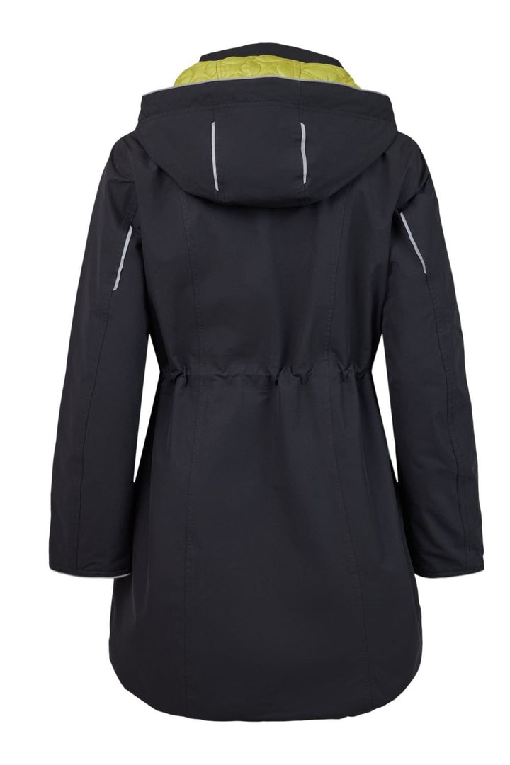 REVERSIBLE QUILTED  COAT | COL=BLACK/GREEN