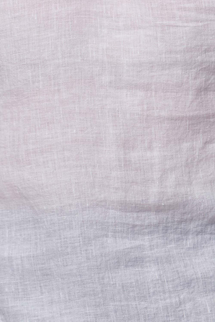 ASSEYMETRIC LINEN TUNIC | COL=WHITE