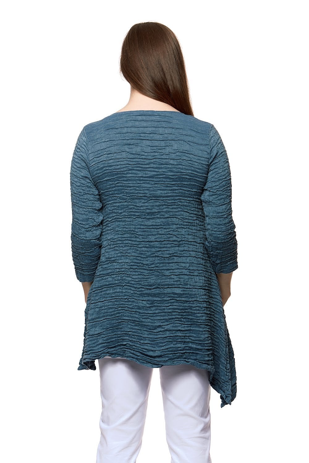 ONE POCKET 3/4 SLEEVE TUNIC | COL=DENIM