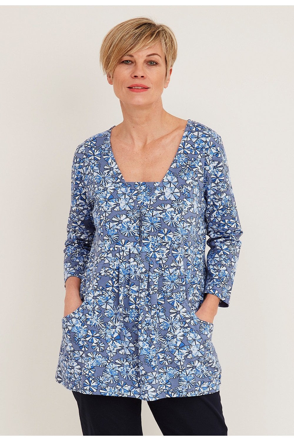 HYACYINTH TUNIC | COL=INDIGO