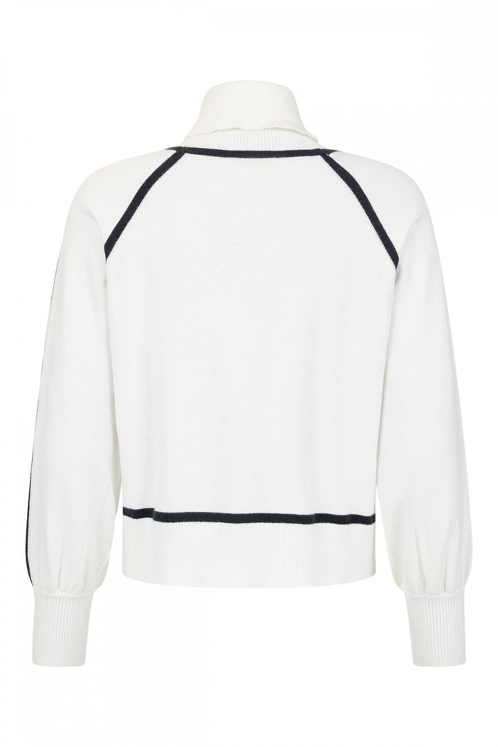 CREAM JUMPER WITH BLACK LINES | COL=CREAM