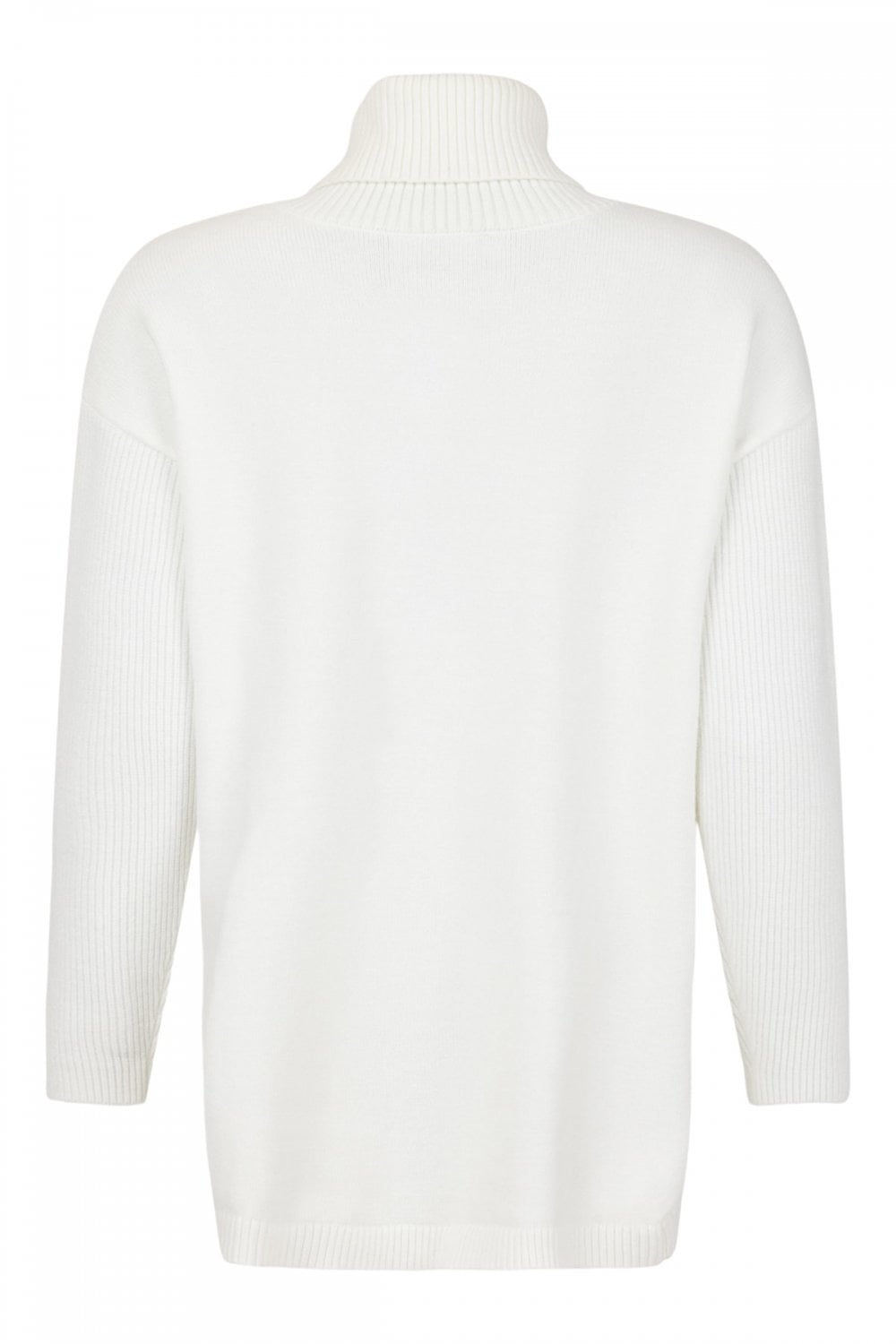 ROLL NECK TEXTURED  JUMPER | COL=CREAM
