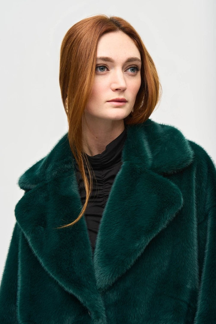 ABSOLOUTE GREEN FAUX FUR COAT | COL=ABSOLOUTE GREEN