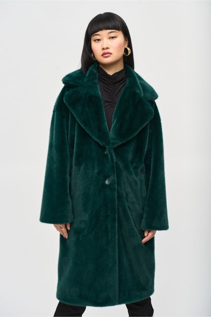 ABSOLOUTE GREEN FAUX FUR COAT | COL=ABSOLOUTE GREEN
