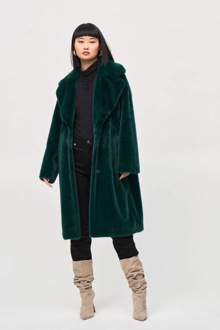 ABSOLOUTE GREEN FAUX FUR COAT | COL=ABSOLOUTE GREEN