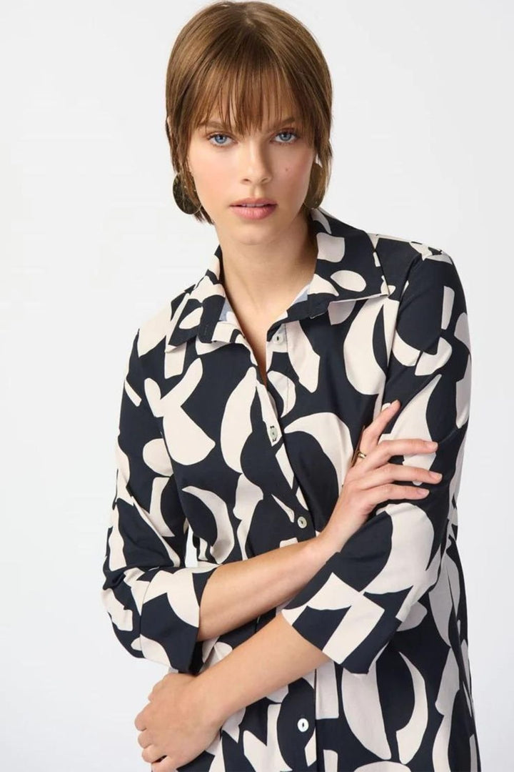 ABSTRACT DRESS | COL=BLACK