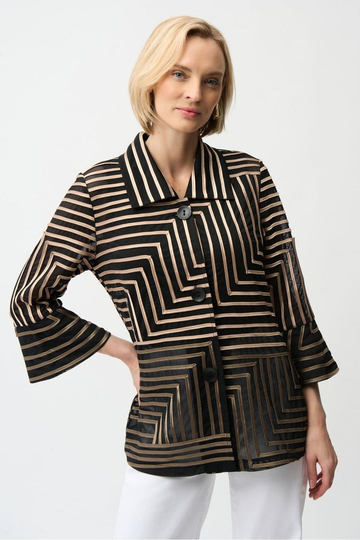 ABSTRACT JACKET | COL=BROWN