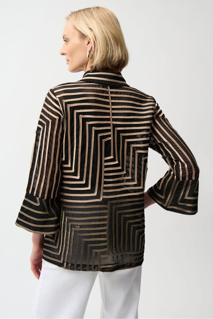 ABSTRACT JACKET | COL=BROWN
