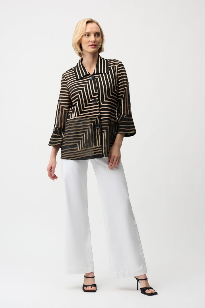 ABSTRACT JACKET | COL=BROWN