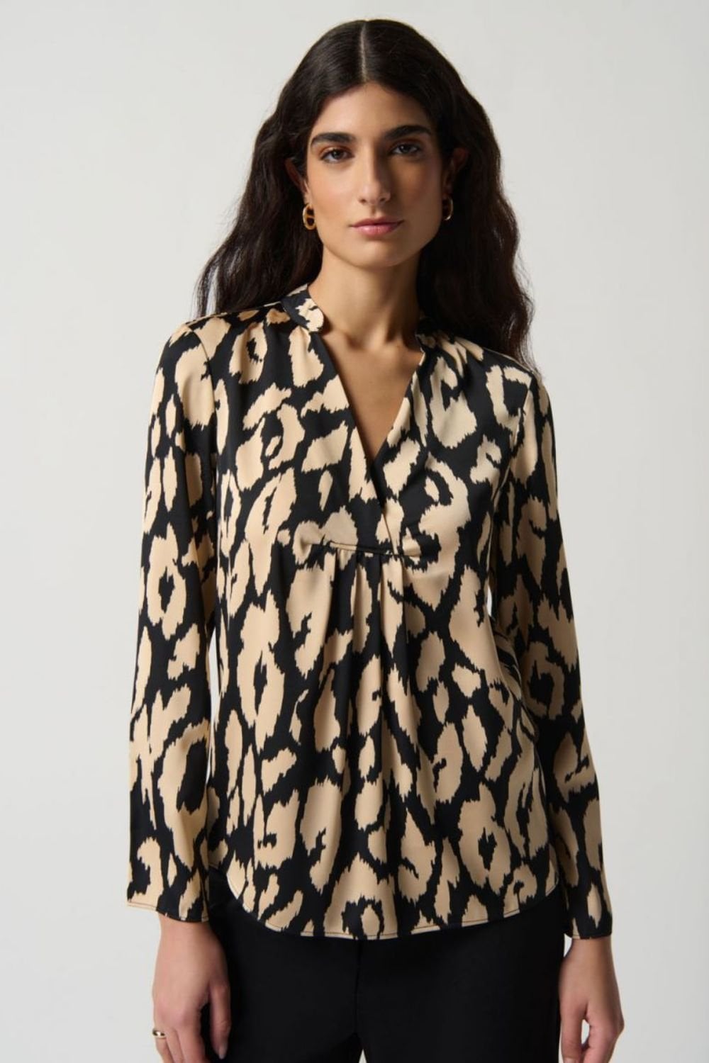ANIMAL PRINT TOP | COL=BROWN