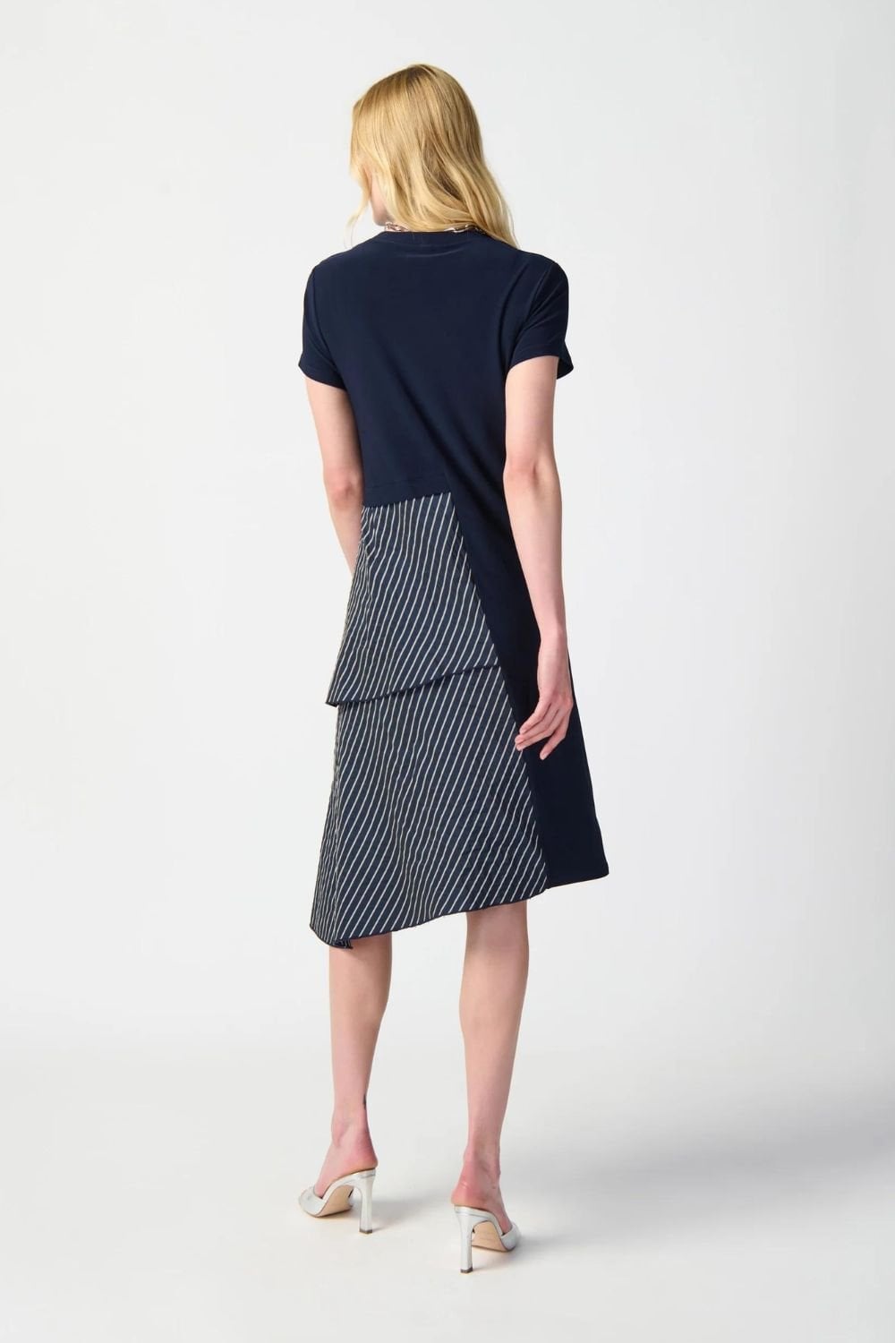 ASYMMETRICAL DRESS | COL=NAVY