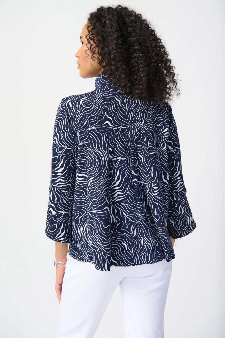 BLUE ABSTRACT JACKET | COL=MIDNIGHT